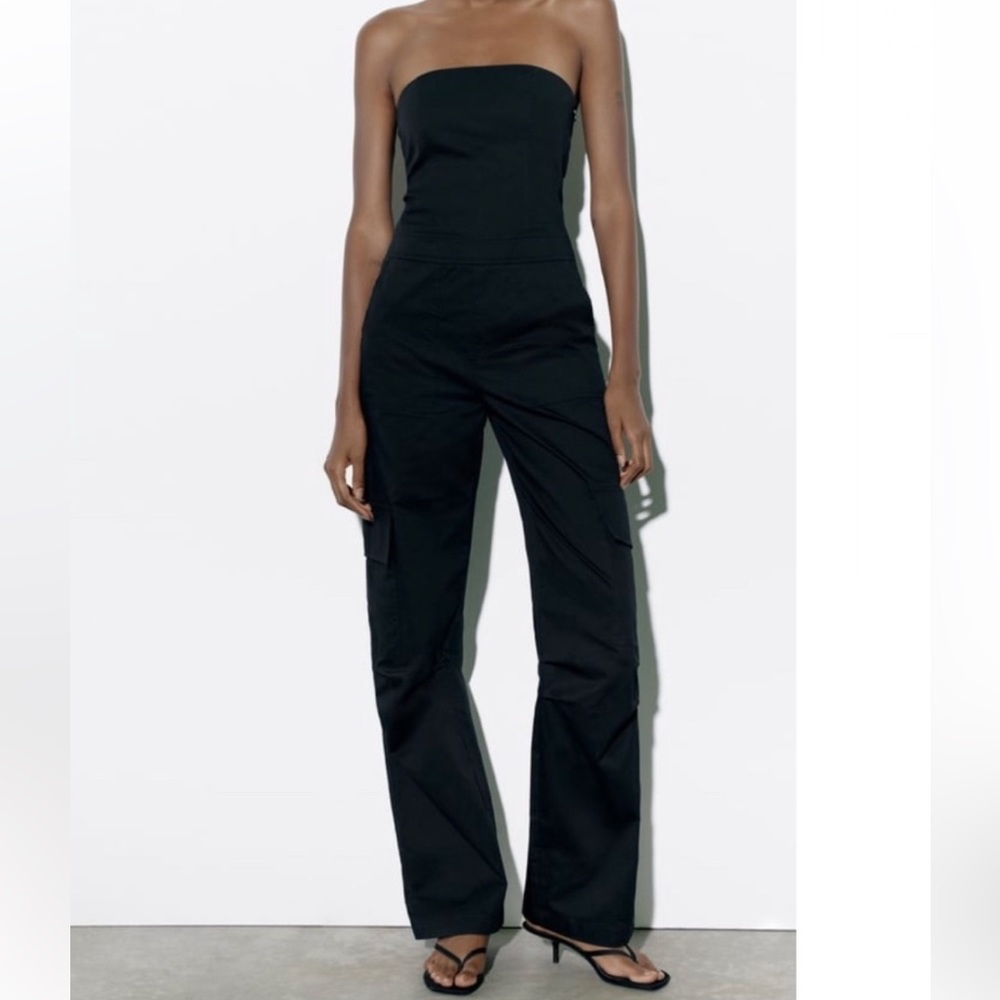 ZARA CARGO JUMPSUIT